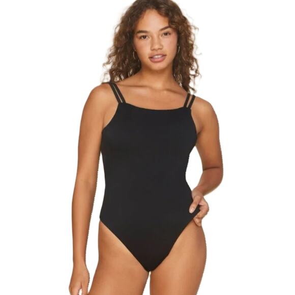 Andie Other - Andie Swim Black One Piece Swimsuit The Rockaway